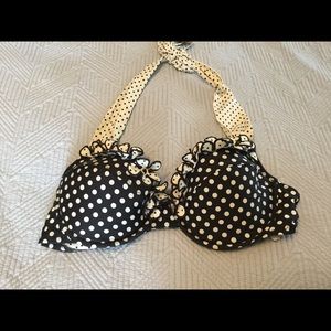 Cute Betsey Johnson bikini top sz L